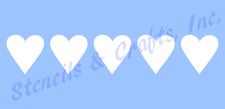 HEART STENCIL BORDER LOVE TEMPLATE HEARTS COLOR CRAFT ART PAINT TEMPLATE NEW