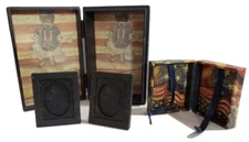 Lang Picture Frame in a Box--Small Trinket Box with 2 Photo Frames-Old Glory