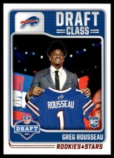 2021 Rookie & Stars Draft Class Orange Greg Royusseau Rookie 70/99 Buffalo Bills