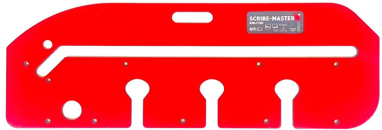 SCRIBE-MASTER, Revolutionary kitchen worktop jig with front-edge Sight Line tech