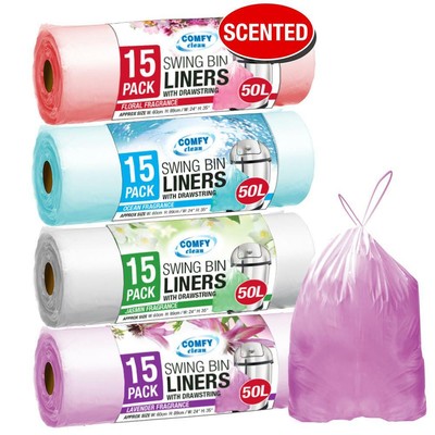 50l drawstring bin liners