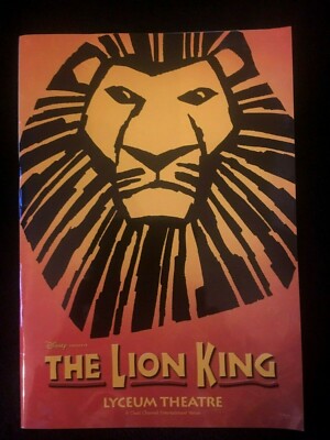 THE LION KING LYCEUM THEATRE PROGRAMME GUIDE 1999