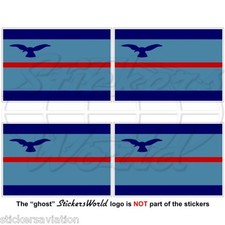 RAF SQUADRON LEADER Command Flag 50mm (2") Vinyl Stickers Decals x4