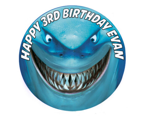 Shark Finding Nemo Beach Party Cake Decoration icing sheet Birthday Party Cake - Picture 1 of 1