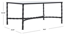 Safavieh Silver Leaf Glass Coffee Table, Reduced Price2172719308 AMH8318C