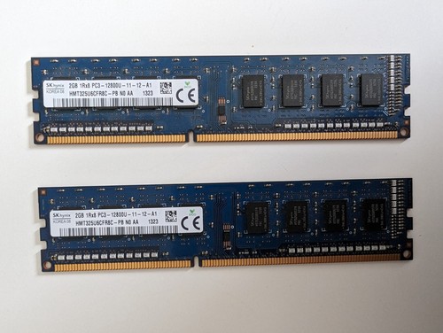 Barrette Mémoire RAM Kingston 4Go DDR3 PC3-12800U 1600MHz - 240 Broches - 100% Fonctionnelle, Garantie 3 Mois