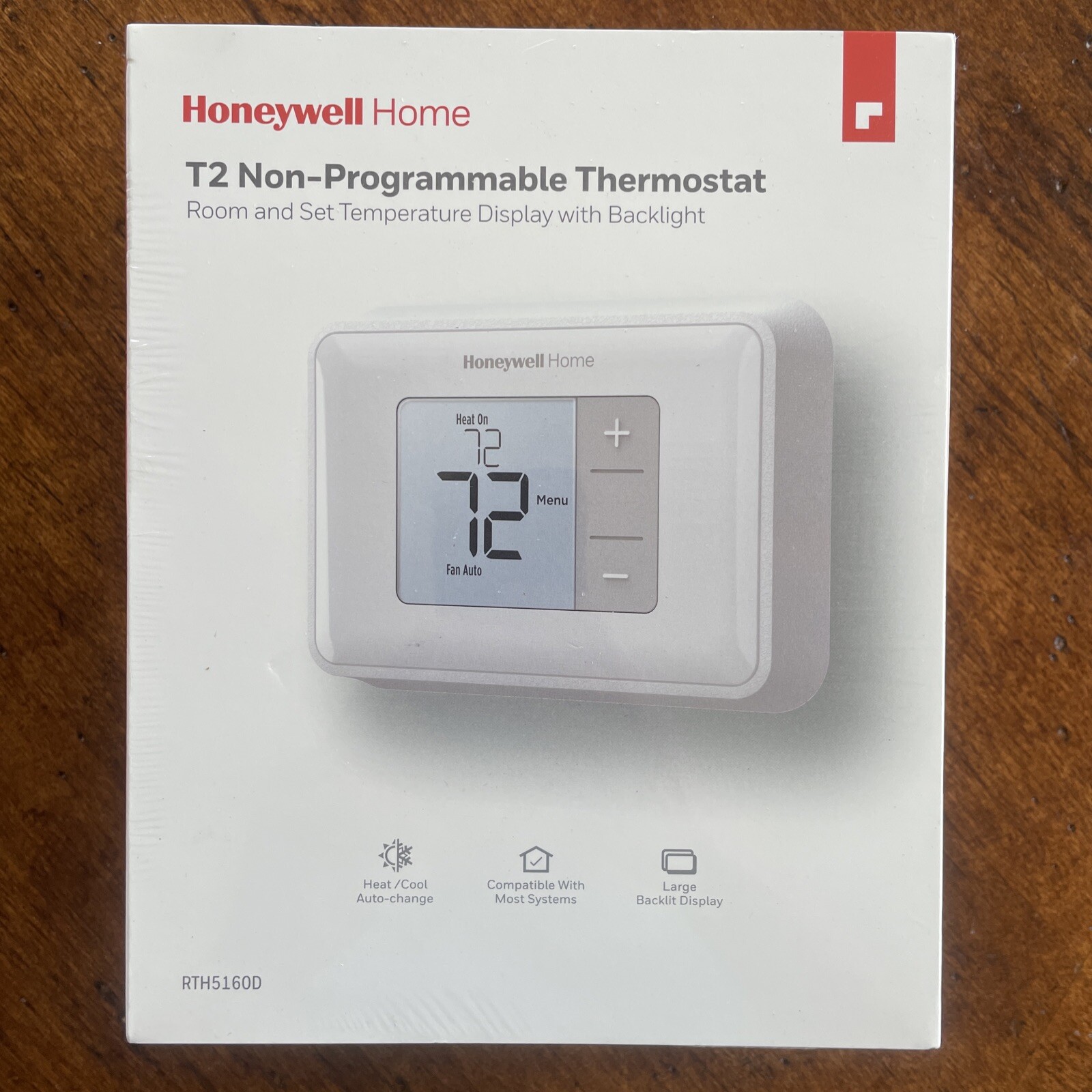 NEW Honeywell Home RTH5160D T2 Non-Programmable Thermostat Heat Cool Auto  Change 85267461450 | eBay