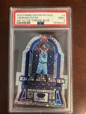 2019 Panini Crown Royale /75 Ja Morant De’aaron Fox Air To The Throne Blue PSA 9