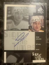 Sergei Samsonov 1999 Sp Authentic Sign Of The Times Auto