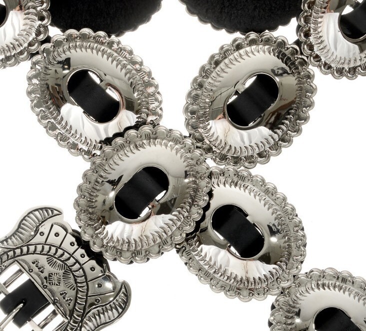 Navajo Copy JIM MORRISON Stamped Silver First Phase Style Concho