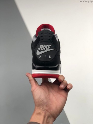 Air Jordan 4 Retro“Bred”Engraved black and red - Picture 8 of 17