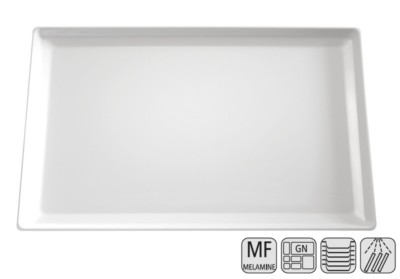 Melamin GN Tablett, Serie ''FLOAT'', stapelbar, Größe und Farbe wählbar