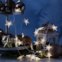 Led Lichterkette Sterne 100 Led Trafo Weihnachten Deko 9,9M Transparent Innen