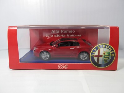 1:43 M4 Alfa Romeo Brera 2005 Red Die Cast Model Car