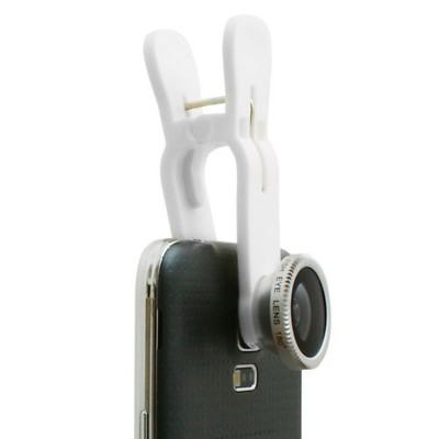 System-S Universal Clip-on Clamp Fisheye Lens Wide Angle and Macro...