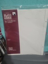 30 Gibson K053 S53 Scrapbook Series Refill White Matte Sheets w/ Extension Posts