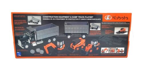 NewRay Kubota Construction Equipment & Dump Truck Playset - Picture 2 of 4