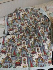 Teddy Bear Quilted Handmade Baby Child Blanket Throw 44  x56  