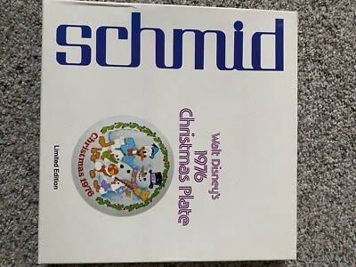 Schmid Walt Disney's 1976 Christmas Plate Limited Edition 4th Series Donald Duck