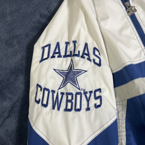 Vintage 1990s Dallas Cowboys Starter 1/2 Zip Pullover Light Jacket XL - Picture 6 of 11