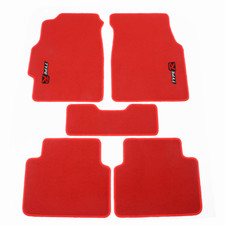 Fit For 94-01 Acura Integra Red Nylon Floor Mats Carpets Non-slip Front Rear 5pc