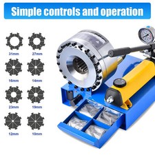 New High Pressure Hose Crimping Tool Manual Hydraulic Hose Crimper with 8 Dies-