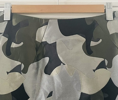 Whistles Women’s Green Grey Black Camouflage Zipped Knee-Length Skirt UK 6 EU 34 - Picture 7 of 12
