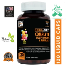 CLINICAL DAILY Complete Whole Food Multivitamin Supplement for Women & Men