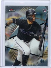 Isan Diaz Rookie RC 2020 Topps Finest Base #35 Miami Marlins