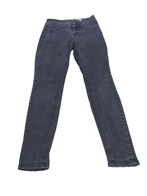 YMI Womens Skinny Jeans Size Black Stretch Button Fly High Rise Denim  Juniors