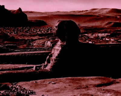 Cairo The Sphinx Egypt Box 931 Scalloped Edges RPPC Postcard