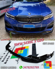 💎BMW 3er G20 M SPORT FRONTSTOßSTANGE SPLITTER SPOILER GLÄNZEND SCHWARZES ABS💎