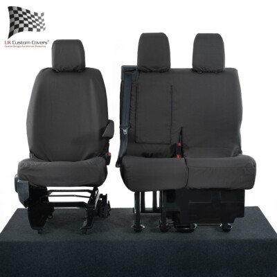 Toyota Proace Electric Front Seat Covers Tailored (2020 Onwards) Black 294