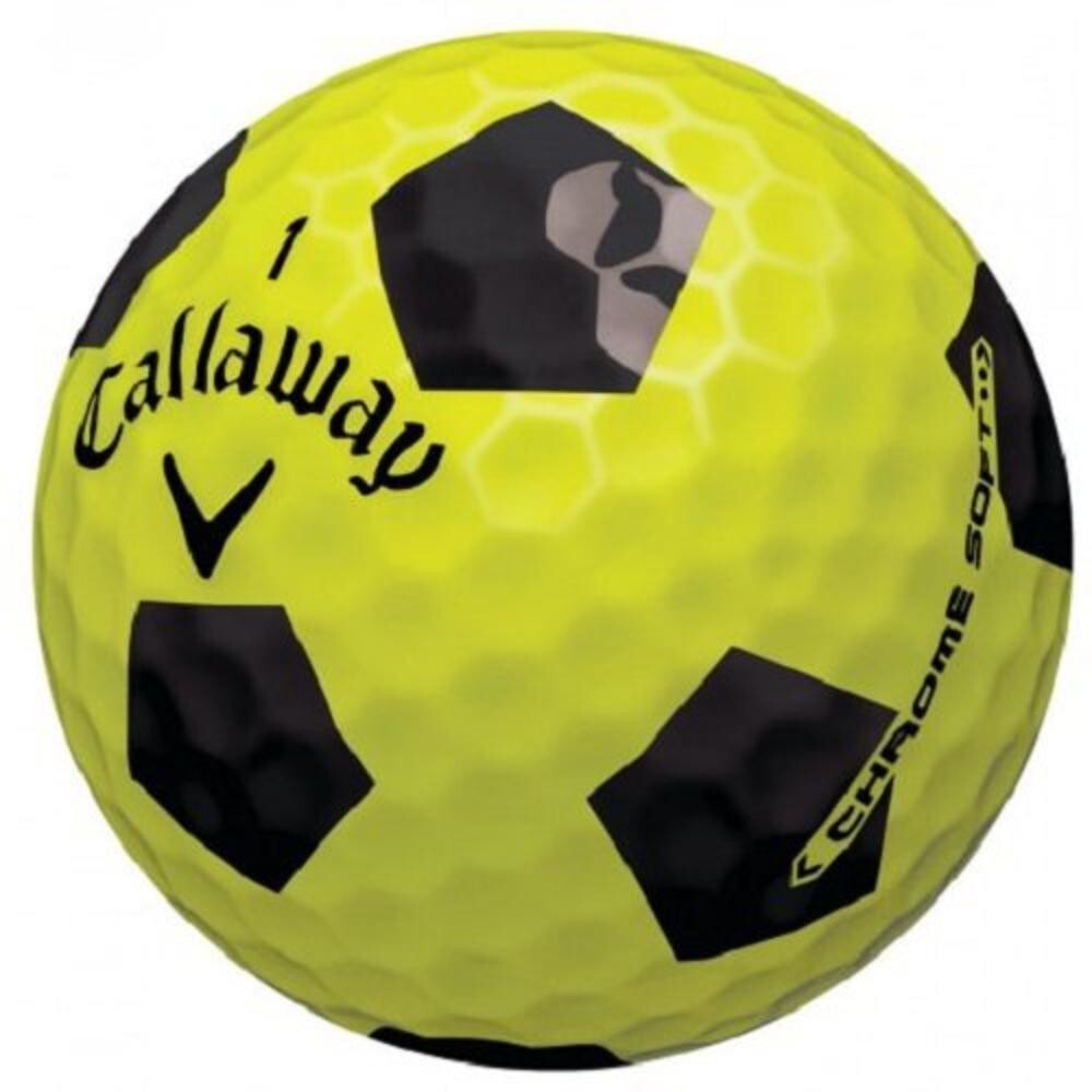 58 Near Mint YELLOW Callaway Chrome Soft Truvis Soccer Golf Balls Mix