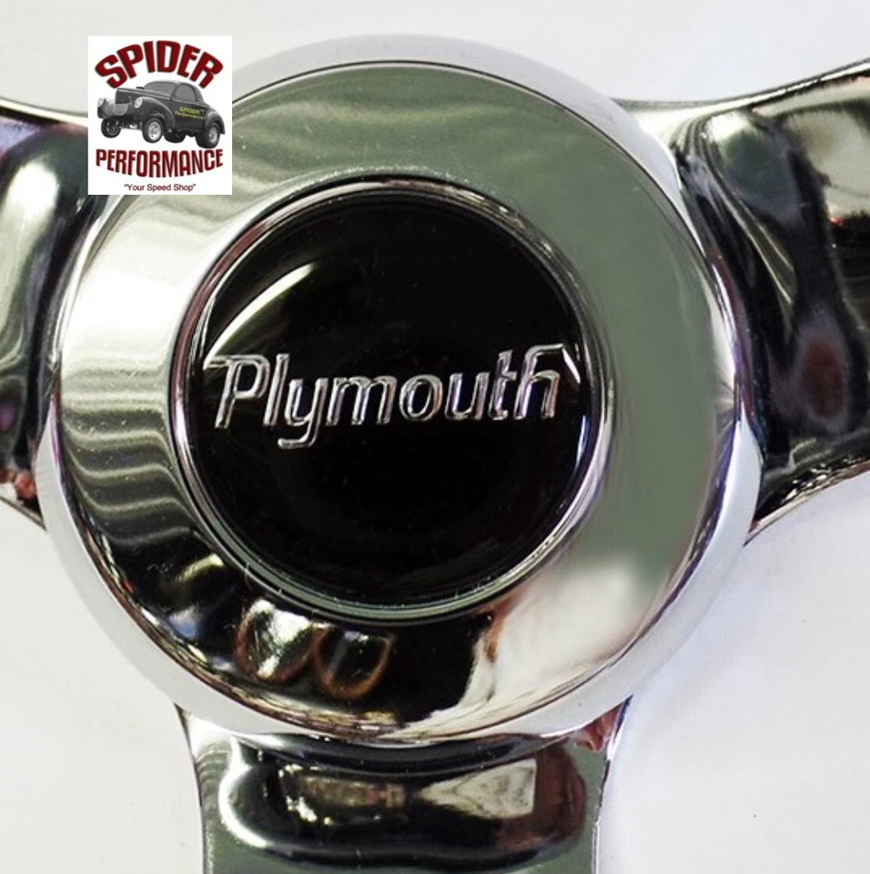 Volante Plymouth 1968-1969 15" madera clásica de caoba Foto 3 de 4