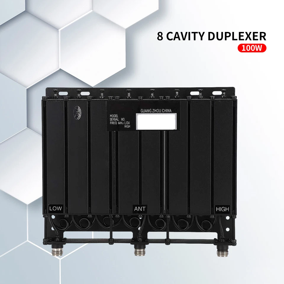 100w Uhf 8 Cavity Duplexer N Connector Free Tune Radio Repeater 400m-520mhz Q0IP - Image 2 of 4