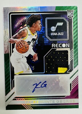 Keyonte George Rookie Rpa 2023-24 Recon Keyonte George RC Patch Auto RPA Green /5 | eBay