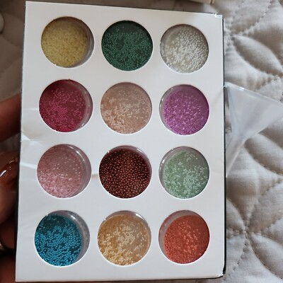  recycling box and nail art glitter