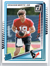 2025 Donruss Football Graham Mertz Houston Texans Rated Rookie RC #347