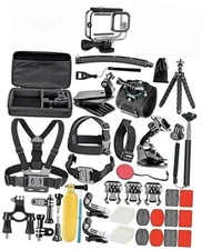 50 Accessories Kit for Gopro Hero 13 12 11 10 9 Black + Waterproof Housing 