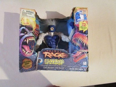 Playmates Primal Rage SUPER RAGE BLIZZARD 10'' INCH Action Figure NIB Damaged Box