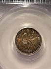 🔥1886 SEATED LIBERTY DIME PCGS MS65  + CAC APPROVED REAL GEM !