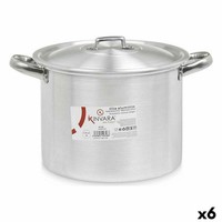 Kochtopf Mit Deckel Silberfarben Aluminium 31 X 20 X 24 Cm 6 StüCk