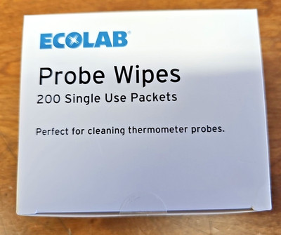 Ecolab Probe Wipes 1000 Single Use Packets Model 40807-02-11