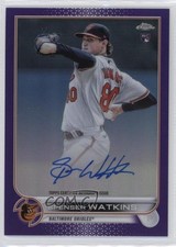 2022 Topps Chrome Rookie Purple Refractor /250 Spenser Watkins #RA-SW Auto 08k5