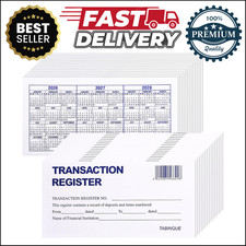24 PCS Check Registers for Personal Checkbook Easy to Read Register Bul