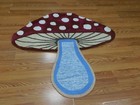Tibetan Mushroom Rug Shape Handmade Kids Boho Rug Aesthetic Rug 4x4 Ft — photo 9