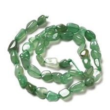 Grüner Aventurin Nuggets 5-10mm Perlen Strang Perlen auffädeln Schmuck basteln
