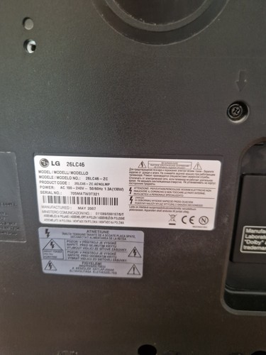 LG LCD Fernseher 26 Zoll 26LC46 - Bild 3 von 8