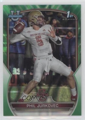 2022 Bowman U Chrome Green Lava Refractor 76/99 Phil Jurkovec #35 6q5